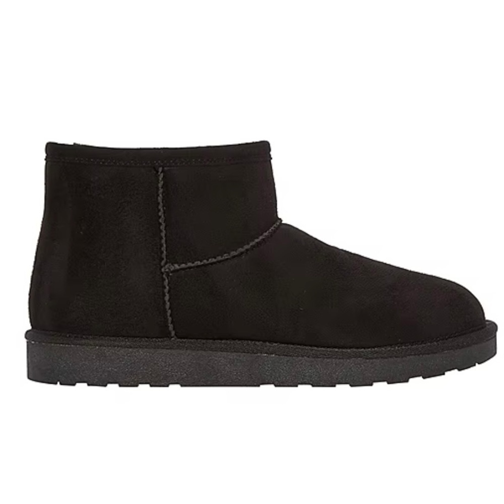 NIB‎ Pull On Ankle Boots Ugg Style Sz 7 Black - Picture 8 of 11